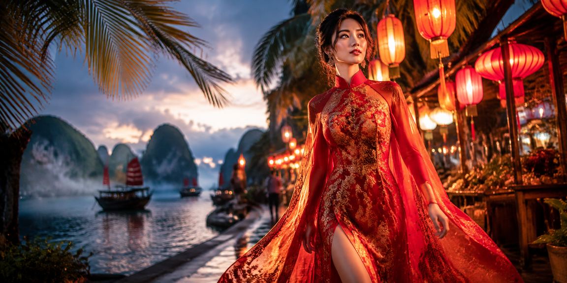 Không khí esports và cá cược ban đêm tại chợ đêm vùng vịnh Hạ Long Việt Nam