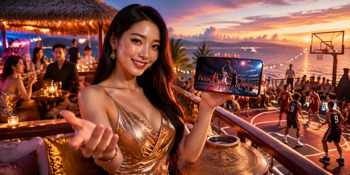Người hâm mộ bóng rổ tại bãi biển Nha Trang theo dõi kèo thể thao trên điện thoại